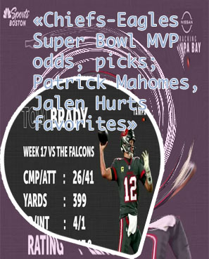 Live super bowl mvp odds